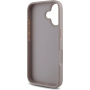 Guess Husă 4G Metal Logo pentru iPhone 16 - roz