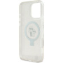 Karl Lagerfeld Ringstand Karl and Choupette Flip Cover și MagSafe pentru iPhone 16 Pro - Transparent