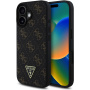 Guess Husă 4G Triangle Metal Logo pentru iPhone 16 - neagră