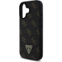 Guess Husă 4G Triangle Metal Logo pentru iPhone 16 - neagră