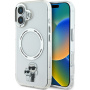 Karl Lagerfeld Husă IML Karl și Choupette cu MagSafe pentru iPhone 16 Plus - Transparentă