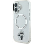 Karl Lagerfeld Husă IML Karl și Choupette cu MagSafe pentru iPhone 16 Plus - Transparentă