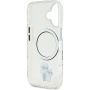 Karl Lagerfeld Husă IML Karl și Choupette cu MagSafe pentru iPhone 16 Plus - Transparentă