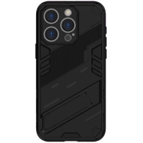 Husa de protectie rezistenta cu suport pentru iPhone 16 Pro - neagra