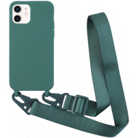 Husă mată cu curea reglabilă pentru iPhone 11 - kerosen
