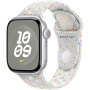 Original Apple Banda sport Nike pentru ceas Apple 42mm / 41mm / 40mm / 38mm - M/L - Platină