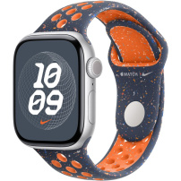 Original Apple Banda sport Nike pentru ceas Apple 42mm / 41mm / 40mm / 38mm - S/M - Portocaliu Albastru
