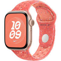 Original Apple Banda sport Nike pentru ceas Apple 42mm / 41mm / 40mm / 38mm - M/L - Portocaliu fierbinte