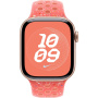 Original Apple Banda sport Nike pentru ceas Apple 42mm / 41mm / 40mm / 38mm - M/L - Portocaliu fierbinte
