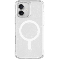 UNIQ Husă cu sclipici LifePro Xtreme MagClick cu MagSafe pentru iPhone 16 - argintiu