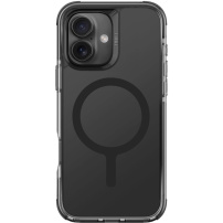 UNIQ Husă Combat MagClick cu cadru color și MagSafe pentru iPhone 16 - Negru