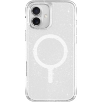 UNIQ Husă cu sclipici LifePro Xtreme MagClick cu MagSafe pentru iPhone 16 Plus - argintiu