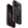 UNIQ LifePro Xtreme MagClick husă mată transparentă cu MagSafe pentru iPhone 16 Pro - fumuriu