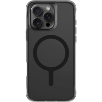 UNIQ LifePro Xtreme MagClick husă mată transparentă cu MagSafe pentru iPhone 16 Pro - fumuriu