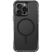 UNIQ Husă Combat MagClick cu cadru color și MagSafe pentru iPhone 16 Pro - negru