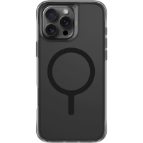 UNIQ LifePro Xtreme MagClick husă mată transparentă cu MagSafe pentru iPhone 16 Pro Max - fumuriu