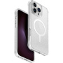UNIQ Husă cu sclipici LifePro Xtreme MagClick cu MagSafe pentru iPhone 16 Pro Max - argintiu
