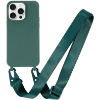 Husă mată cu curea reglabilă pentru iPhone 14 Pro - kerosen