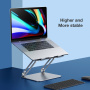 Bestand suport pliabil din aluminiu pentru iPad / MacBook - argintiu