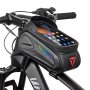 Wheel up Bike Bag husă impermeabilă pentru bicicletă cu spațiu pentru iPhone - negru