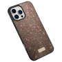 SULADA husă elegantă cu sclipici pentru iPhone 16 Pro Max - maro