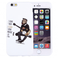 Carcasă / husă de protecţie, din plastic, pentru Apple iPhone 6S / 6 - chitarist