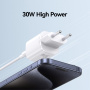 Adaptor de încărcare rapidă USAMS CC251 cu port USB-C - 30W - Alb