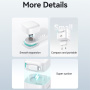 USAMS US-CC209 Set adaptor cu port USB-C și cablu retractabil Lightning - 35W - alb