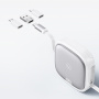 USAMS Set US-SJ650 cu cabluri USB-C retractabile, adaptoare și ac - negru