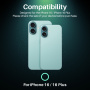 NORTHJO iPhone 16 / 16 Plus, sticlă securizată de protecție a obiectivului camerei cu rame cu sclipici - curcubeu