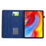 Husă tip carte Husă cu model de flori cu fantă pentru card pentru iPad 10,2" (2019-2021) / Air 3 (2019) / Pro 10,5" - Albastru închis