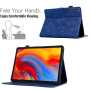 Husă tip carte Husă cu model de flori cu fantă pentru card pentru iPad 10,2" (2019-2021) / Air 3 (2019) / Pro 10,5" - Albastru închis