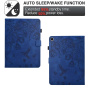 Husă tip carte Husă cu model de flori cu fantă pentru card pentru iPad 10,2" (2019-2021) / Air 3 (2019) / Pro 10,5" - Albastru închis