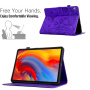 Husă tip carte cu sloturi pentru carduri și motiv floral pentru iPad 10,9" (2022) / 11" (2025) - violet