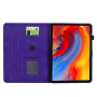 Husă tip carte cu slot pentru card și temă cu flori pentru iPad 10.2" (2019-2021) / Air 3 (2019) / Pro 10.5" - violet