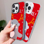 Husa de protectie cu motiv de Craciun pentru iPhone 11 Pro - gri