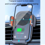 Suport Suport de aerisire auto cu încărcare wireless pentru iPhone - portocaliu-negru