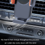 Suport Suport de aerisire auto cu încărcare wireless pentru iPhone - portocaliu-negru