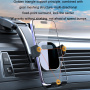 Suport de aerisire auto transparent pentru iPhone - negru
