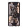 Carcasă din plastic, cu model 3D puşcă Steyr AUG A1, pentru Apple iPhone 6S / 6 - gri
