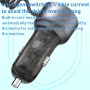 Set încărcător auto Yesido Y57 cu porturi USB-C / USB-A și cablu Lightning - 50W - 1,2 m - negru
