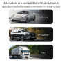 Set încărcător auto Yesido Y57 cu porturi USB-C / USB-A și cablu Lightning - 50W - 1,2 m - negru