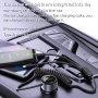 Set încărcător auto Yesido Y58 cu porturi USB-C / USB-A și cablu Lightning și USB-C - 60W - 1,2 m - negru