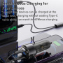 Set încărcător auto Yesido Y58 cu porturi USB-C / USB-A și cablu Lightning și USB-C - 60W - 1,2 m - negru