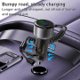 Set încărcător auto Yesido Y58 cu porturi USB-C / USB-A și cablu Lightning și USB-C - 60W - 1,2 m - negru