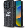 Lacoste Husă combinată cu monogramă cu MagSafe pentru iPhone 16 Pro Max - negru