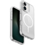 UNIQ Husă Combat Luminous MagClick cu cadru care strălucește în întuneric și MagSafe pentru iPhone 16 - Transparent