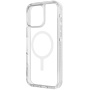 UNIQ Husă Combat Luminous MagClick cu cadru care strălucește în întuneric și MagSafe pentru iPhone 16 - Transparent