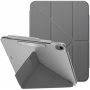 Husă UNIQ Camden Click cu suport origami și spațiu pentru Apple Pencil pentru iPad Air 13" (2024-2026) - gri