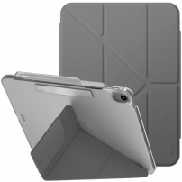 Husă UNIQ Camden Click cu suport origami și spațiu pentru Apple Pencil pentru iPad Air 13" (2024-2026) - gri